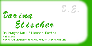 dorina elischer business card